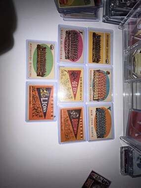 Topps 1955 Topps Football Team Cards Lot of 8 Vintage